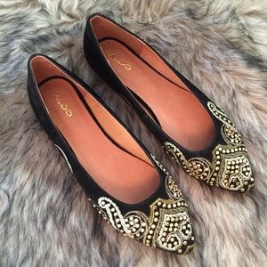 NWOT Aldo embellished flats NWOT Aldo embellished flats