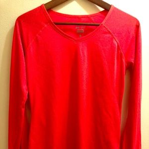 Nike dry-fit coral long sleeve w/ thumb holes