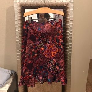 Floral pencil skirt