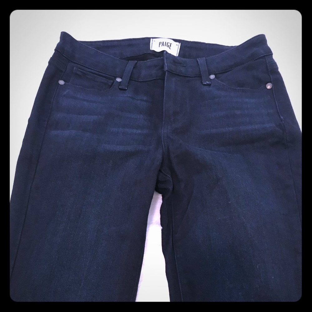 Paige Jeans - Dark Denim. Straight leg