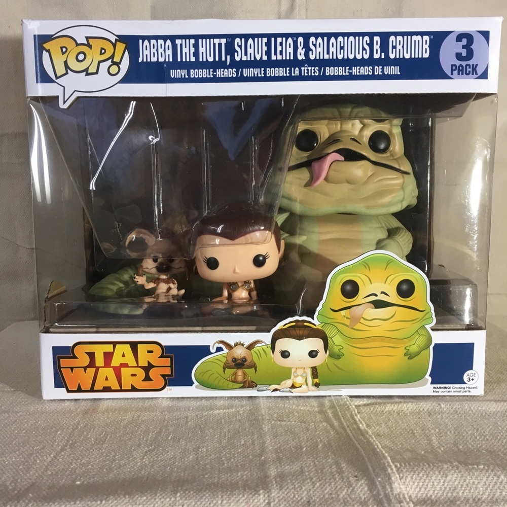 Star Wars Pop Vinyl Jabba Leia Crumb
