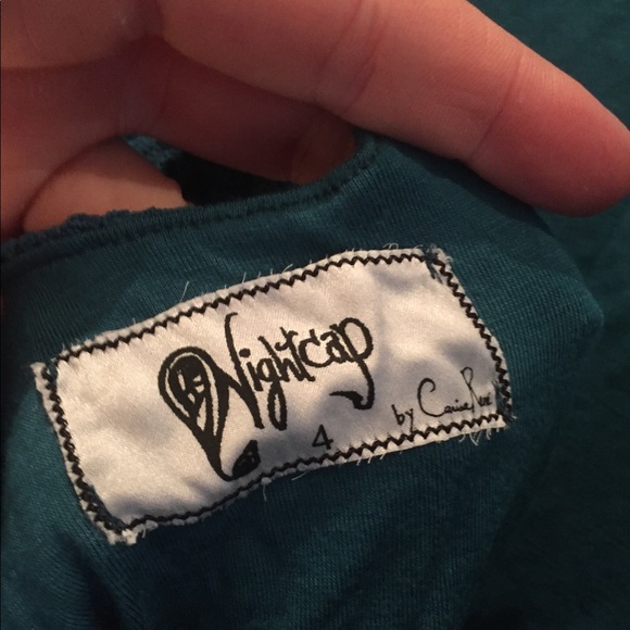 Free People Night Cap teal dress - size L - Picture 6 of 6