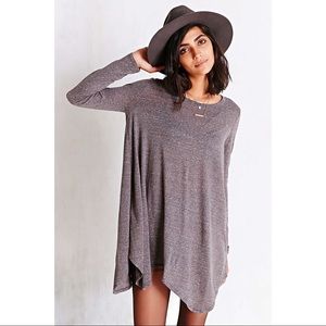 BDG gray asymmetrical hem shift dress