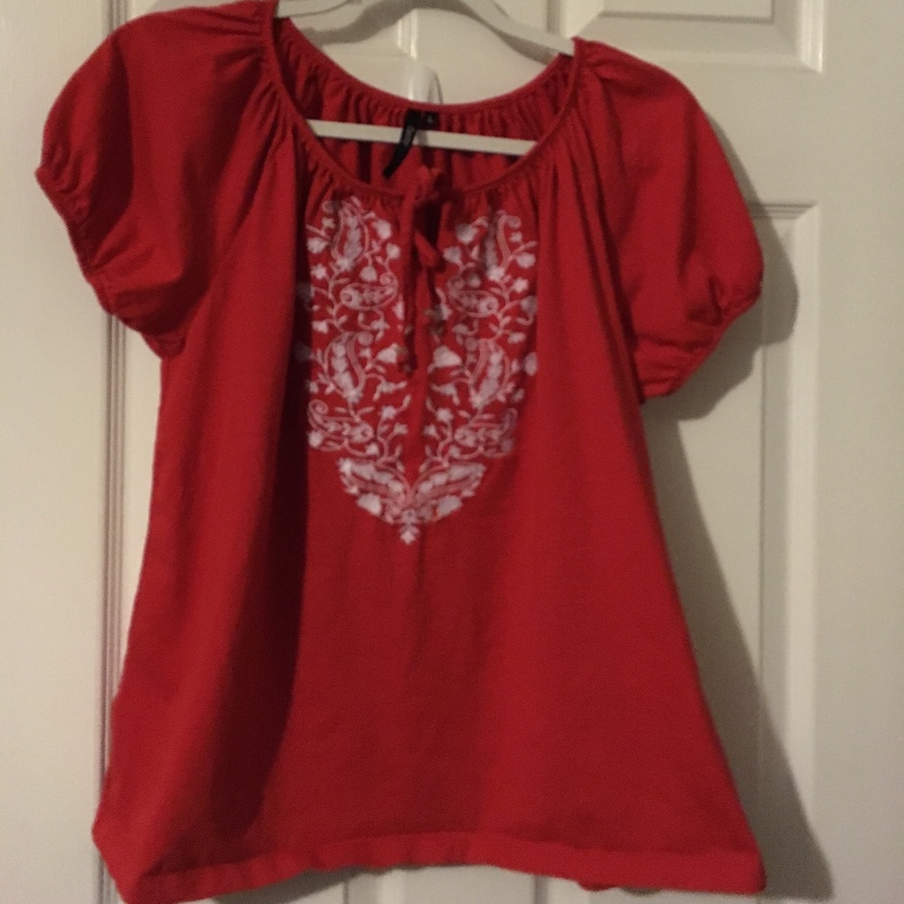 Cute red blouse