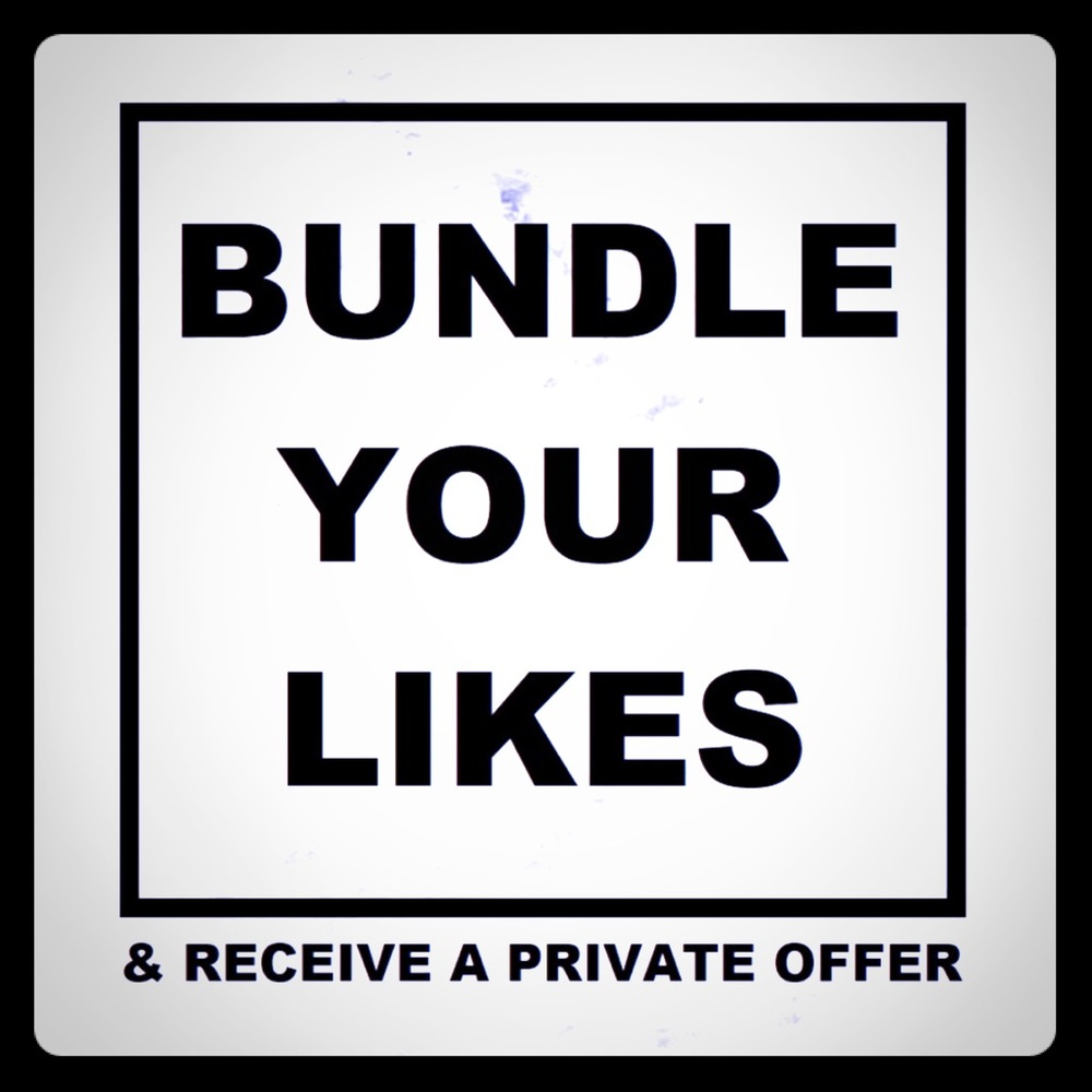 Bundle your likes & I’ll send you a private offer!