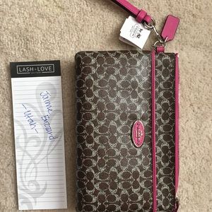 Coach large wallet/bag/wristlet