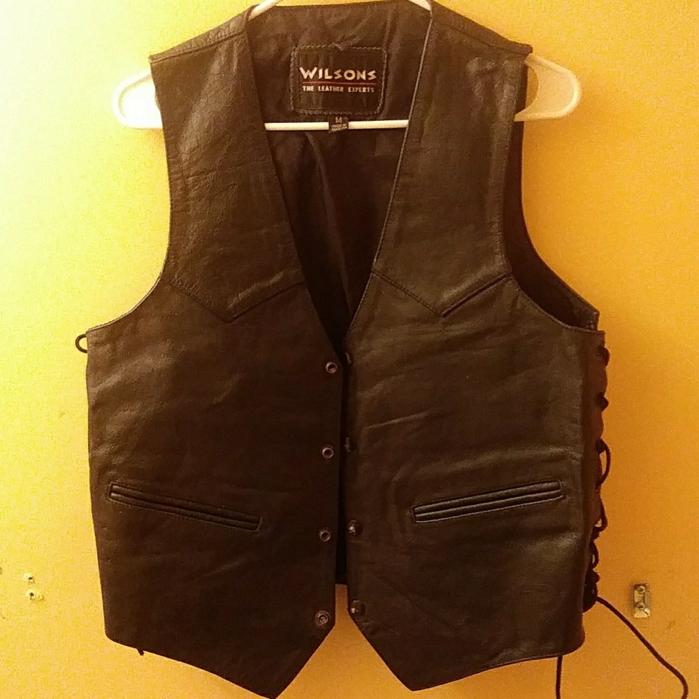 LEATHER 100% EAGLE BIKER JACKET