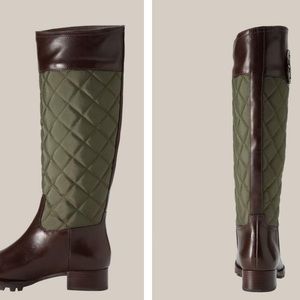 Tory Burch Rowan Quilted Riding Boots