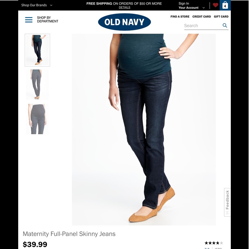 Old Navy Maternity Skinny Jeans in 4 Short