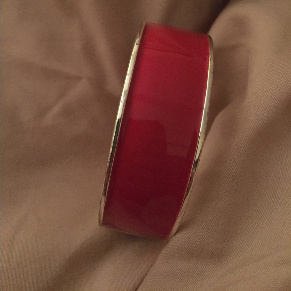 Red glossy bracelet