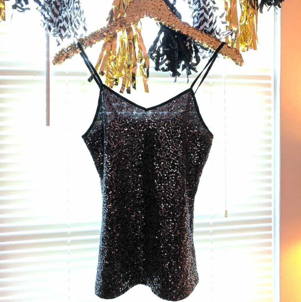 EXPRESS sequined tank top