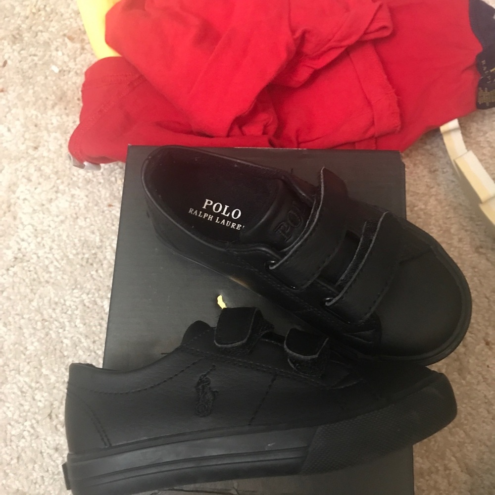 Toddler Polo Black Sneakers