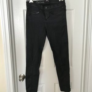 Madewell Coated Skinny Jean with Zipper Detail