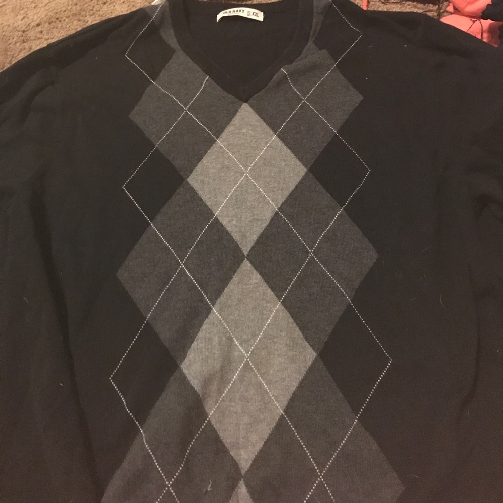 Men's argyle sweater