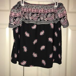 Paisley off the shoulder top