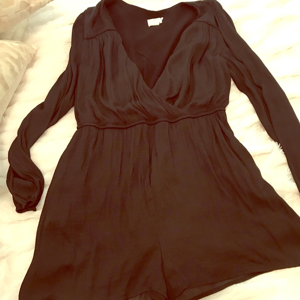 Black Long sleeved romper
