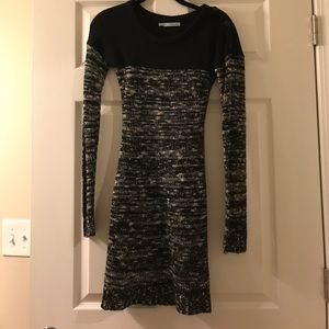 Black and White Sweater Dress