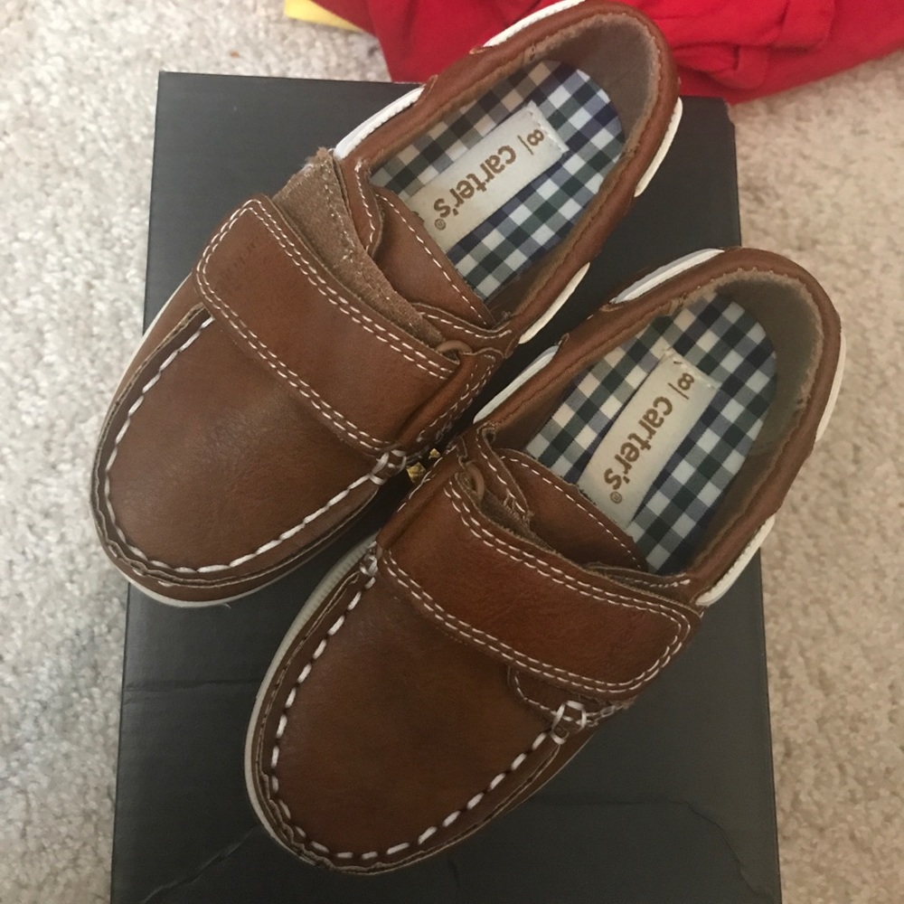 Boys Beige Dress Shoes