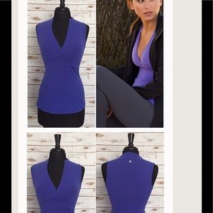 Lululemon Deep V Coolmax Mandarin Criss Cross