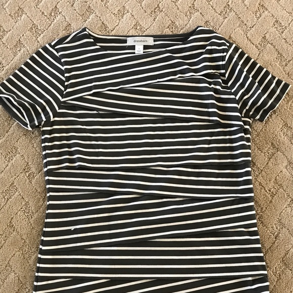 Dress barn ss striped tee - Picture 1 of 2