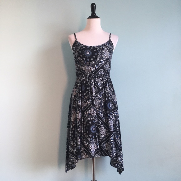 American Rag Dresses & Skirts - NWT American Rag Blue & Black Boho Printed Dress