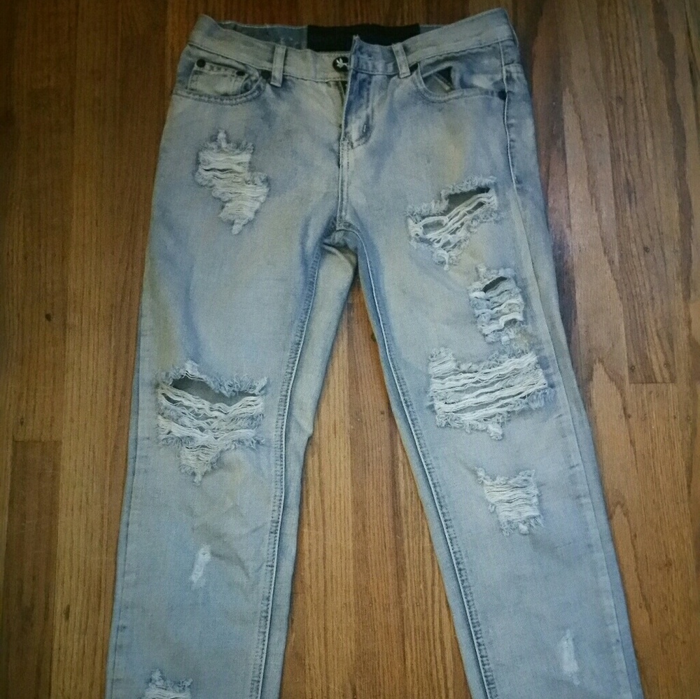 One teaspoon boyfriend jeans sz 25 light blue