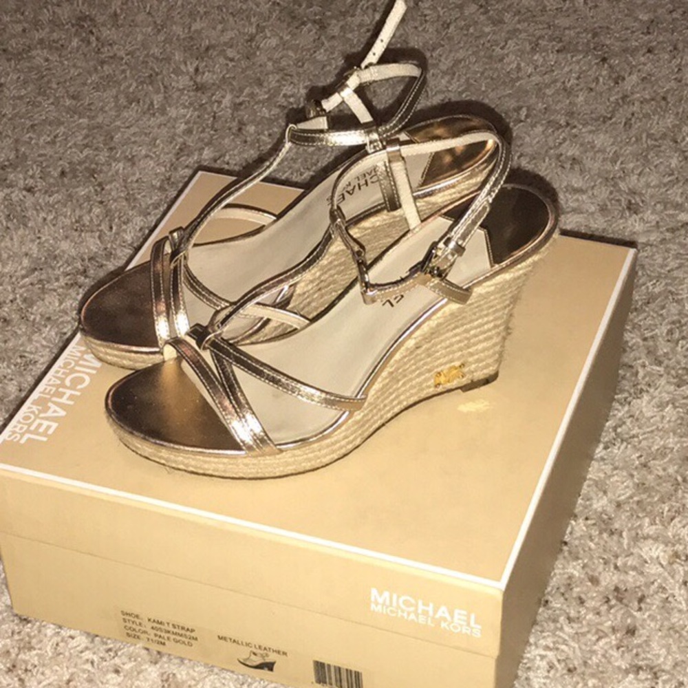Michael Kors Kami T-Strap Wedge Sandal