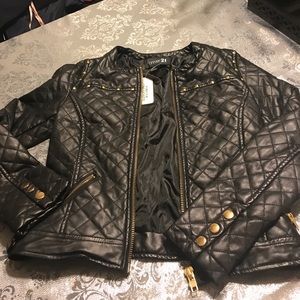Black Faux Leather Jacket