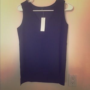 Ann Taylor NWT New w/ tags navy sleeveless blouse