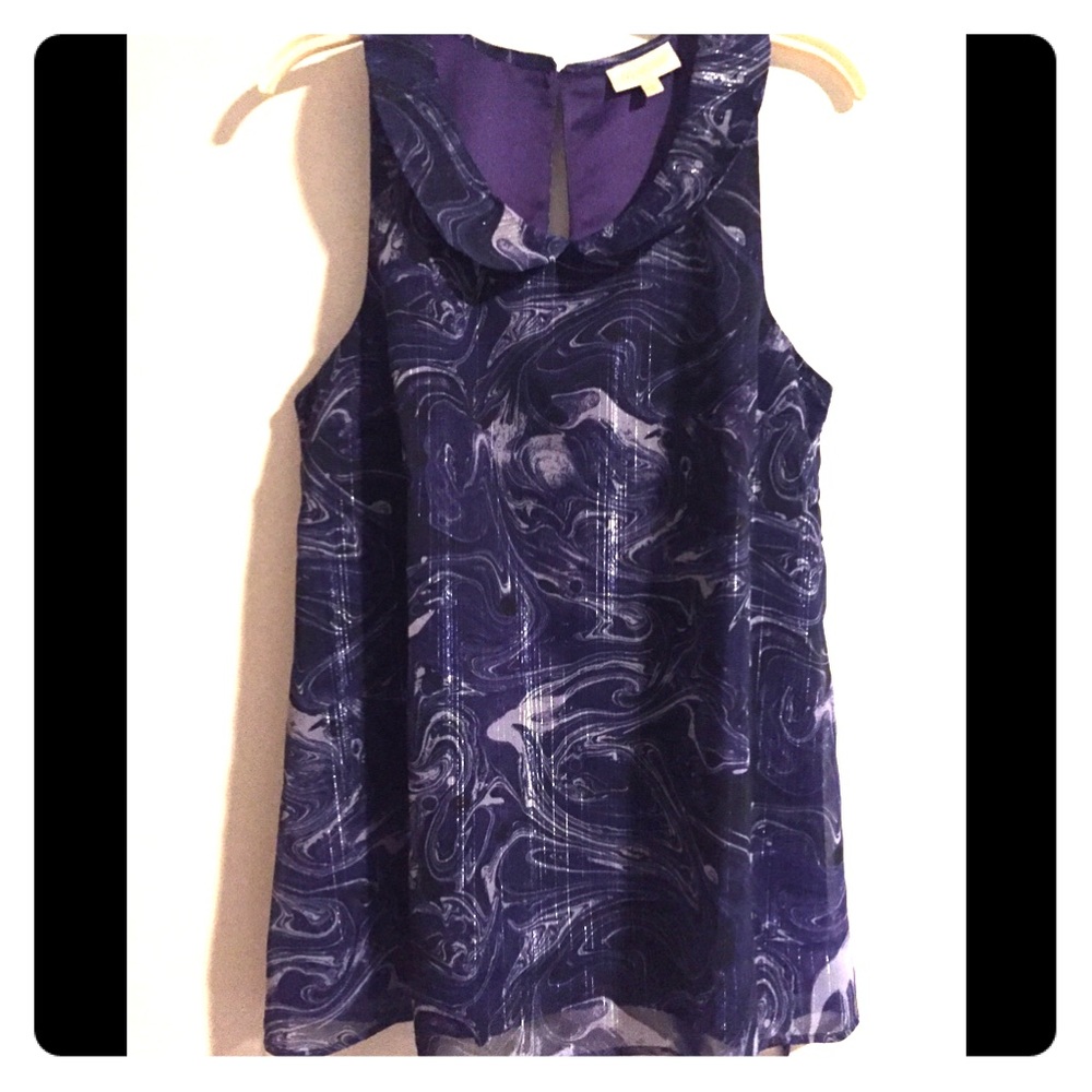 Modcloth Purple Peter Pan Collar Blouse