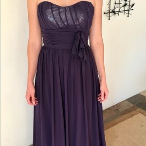 Eggplant Bridesmaid dress from Alfred Angelo