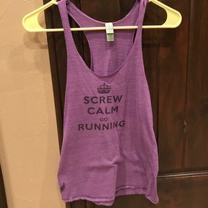 Screw Calm Go Running Tank Size Small