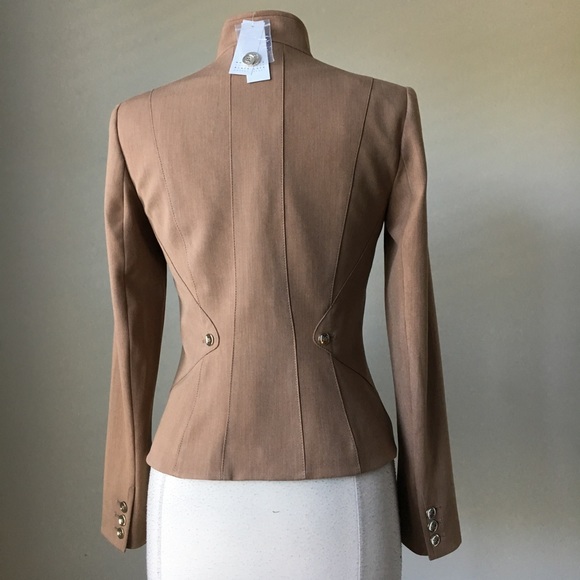 Seasonless heathered tan brown suit jacket - Picture 3 of 3