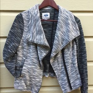 Grey/black cotton jacket