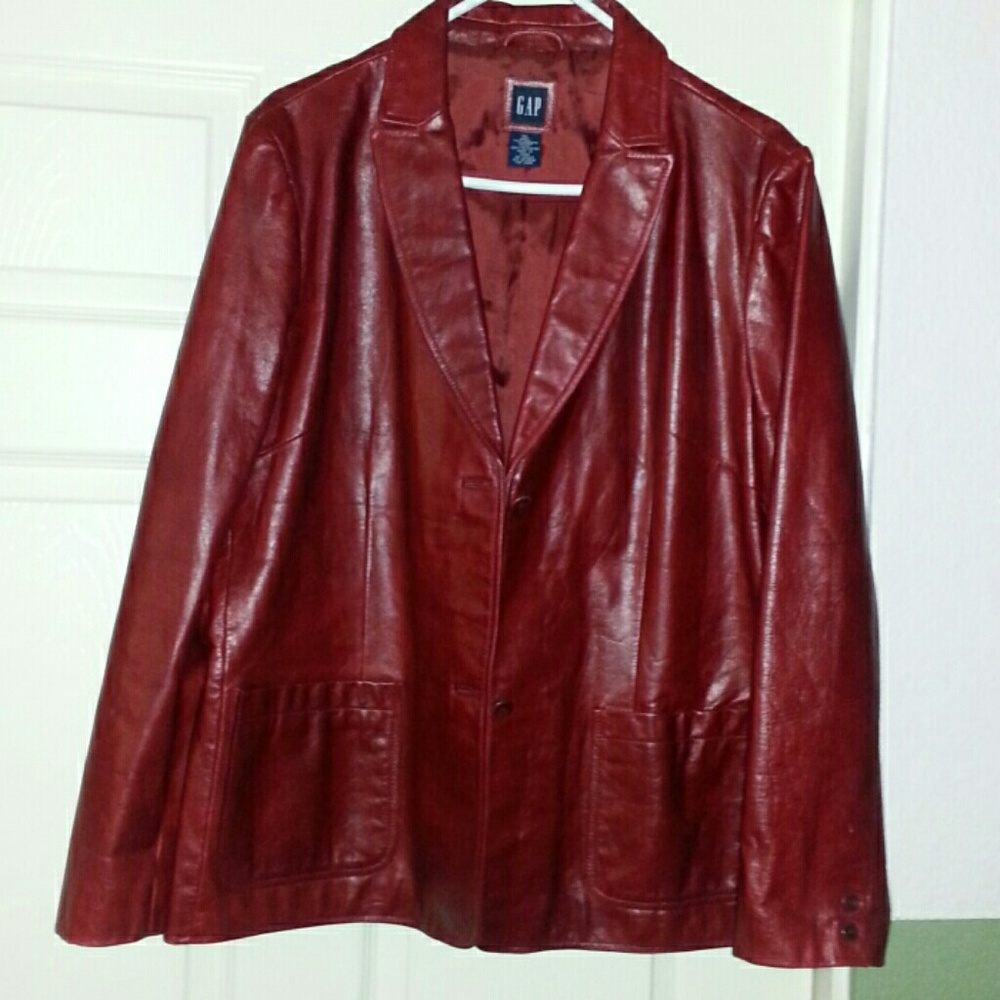 Vintage leather blazer