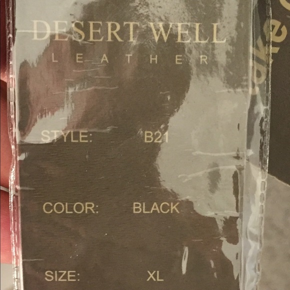 Desert Well Leather Bomber Style Jacket XL NEW - Picture 6 of 7