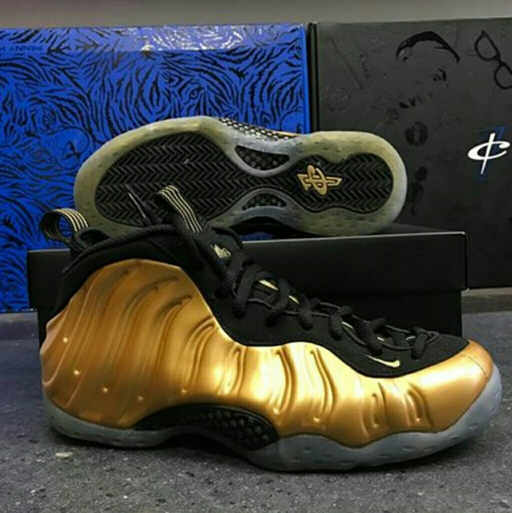 foams shoes gold