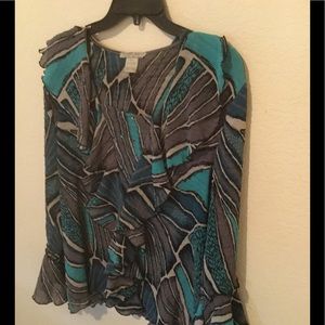 Alberto Makali micro-pleat blouse