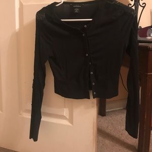 Black cardigan