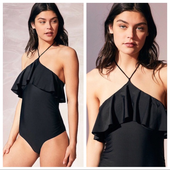 Urban Outfitters 6 Shore Road Katie Black Swimsuit - Picture 2 of 4