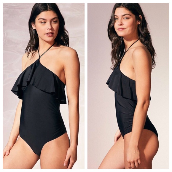 Urban Outfitters 6 Shore Road Katie Black Swimsuit - Picture 3 of 4