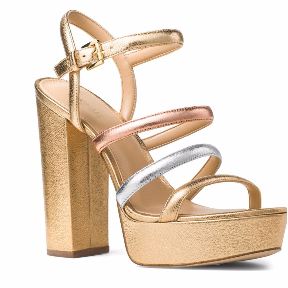 [Michael Kors] Metallic Heels Size 7 1/2 NWOT