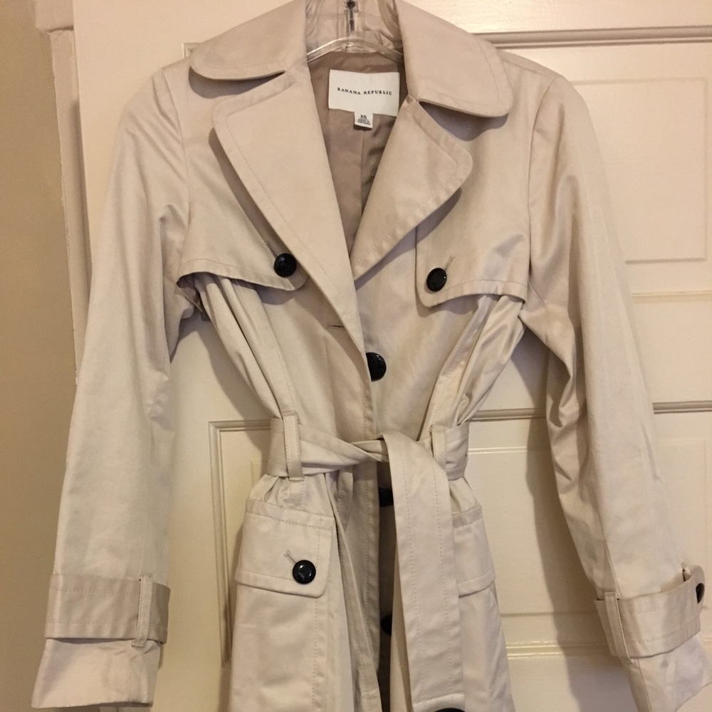 Trench coat by Banana Republic. XS.