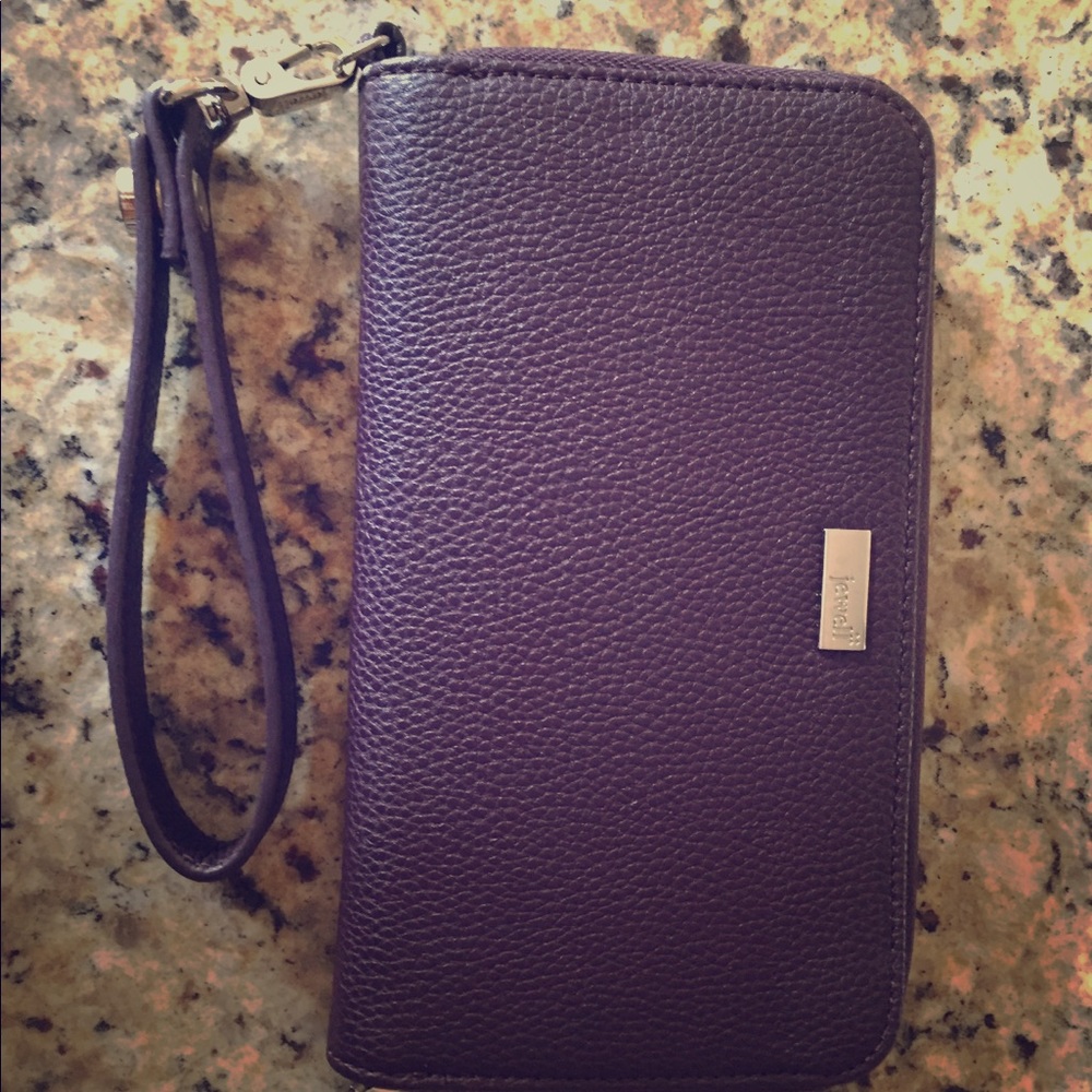 Purple clutch/wristlet