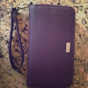 Purple clutch/wristlet