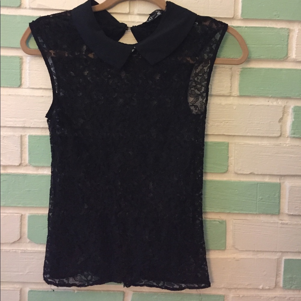 J.Crew lace Peter Pan collar blouse