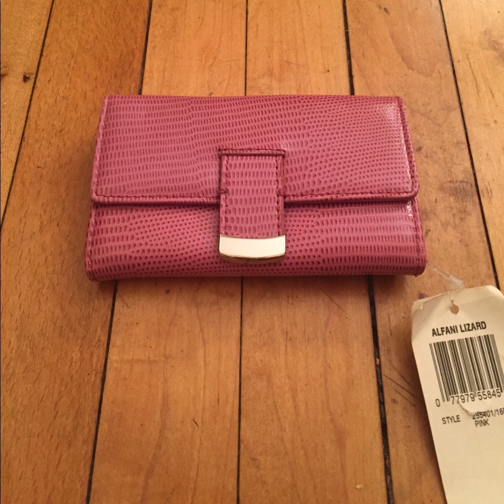 Pink Leather Alfani Wallet