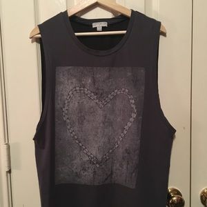 Graphic Muscle Tank Top