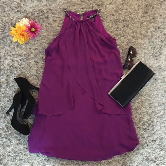 Style & Co Purple Elegant Dress - Picture 2 of 6