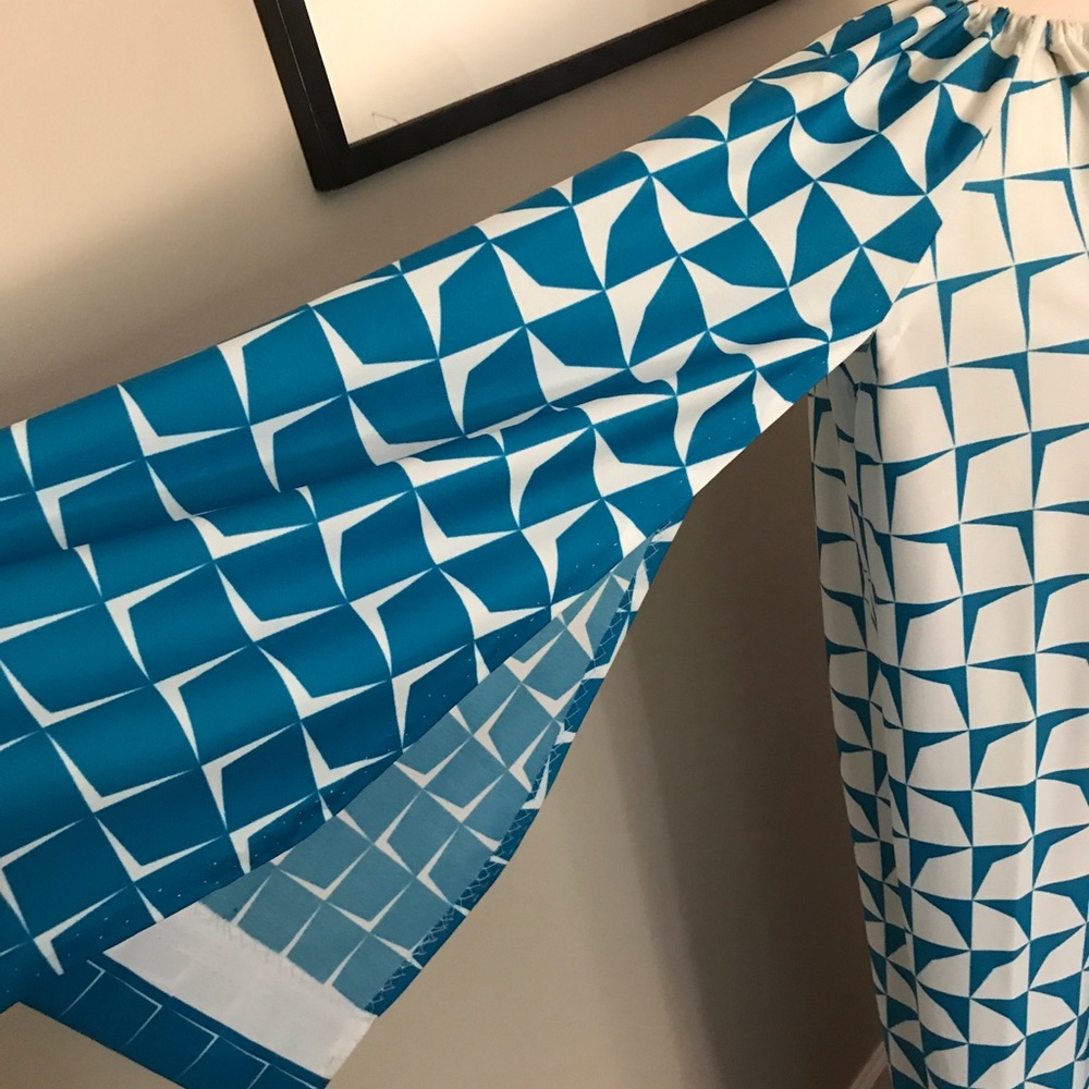 Custom Vintage Geometric Print Dress